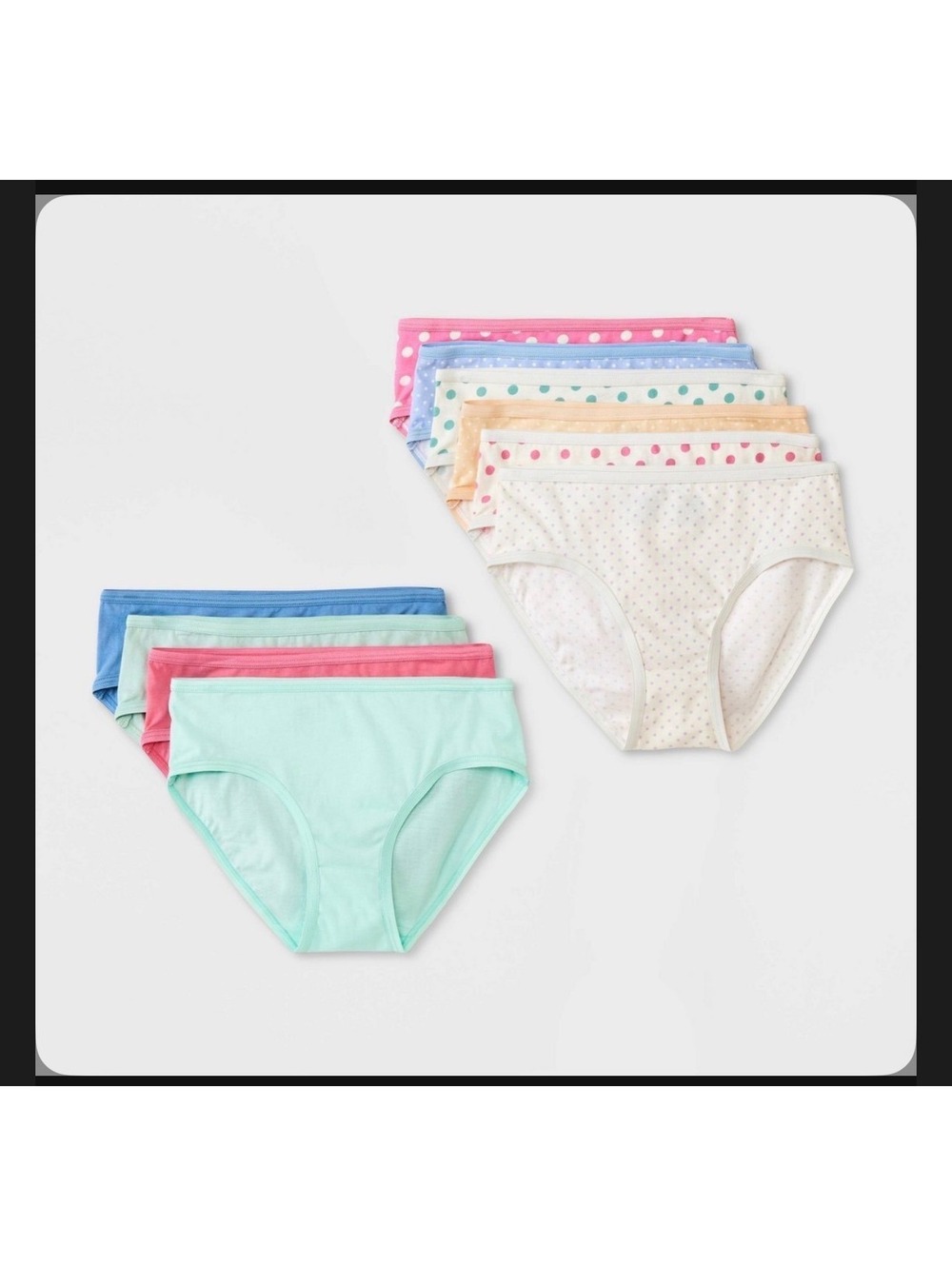 Girls' 10pk Cotton Briefs - Cat & Jack Size 16 NWT NIP